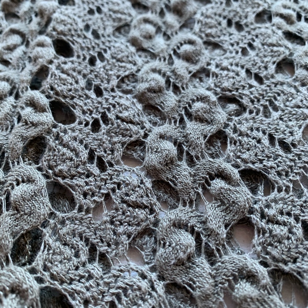 Anthro Staring at the stars green crochet top XS - Picture 2 of 5